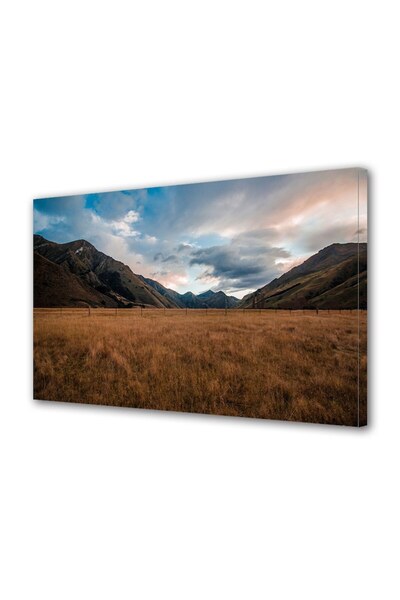 OEM Tablou decorativ, de perete, cu rama din lemn, 33cm x 24cm,cu flori2018