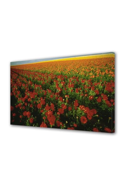 OEM Tablou decorativ, de perete, cu rama din lemn, 33cm x 24cm,cu flori1483