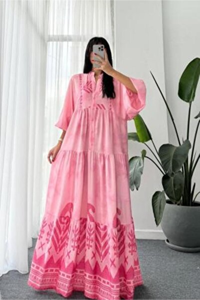 LAVIE SHOPS فستان أنيق بألوان ناعمة