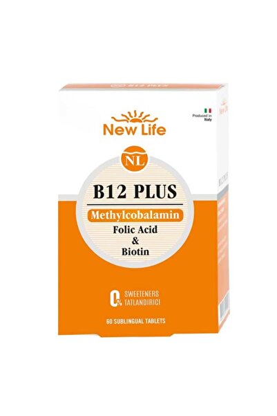 New Life B12 Plus Methylcobalamin 60 Dilaltı Tablet