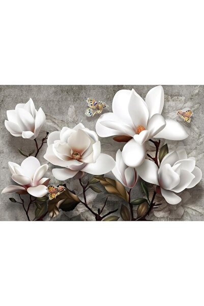 OEM Tablou decorativ, de perete, cu rama din lemn, 33cm x 24cm,cu flori1775
