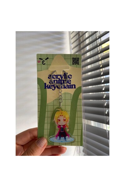 Wisevelya Fullmetal Alchemist Edward Elric Acrylic Anime Keychain