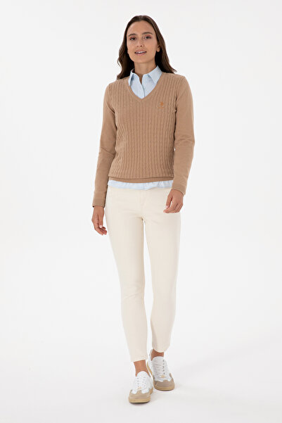 U.S. Polo Assn. Women's Stone Slim High Waist Fit Jean Pants 50315756-Vr049