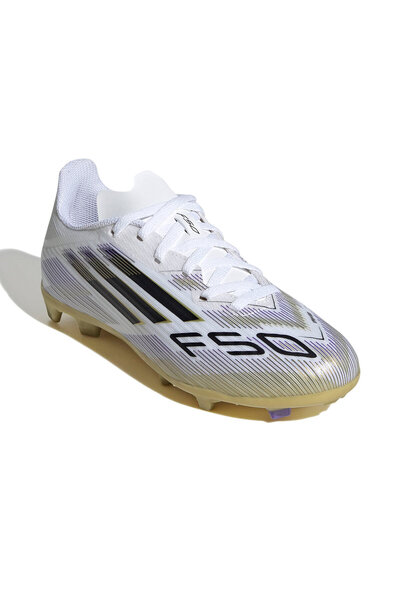 adidas F50 League Fg/Mg J Kids Multi Grass Ground Football Shoes Jh7745 White