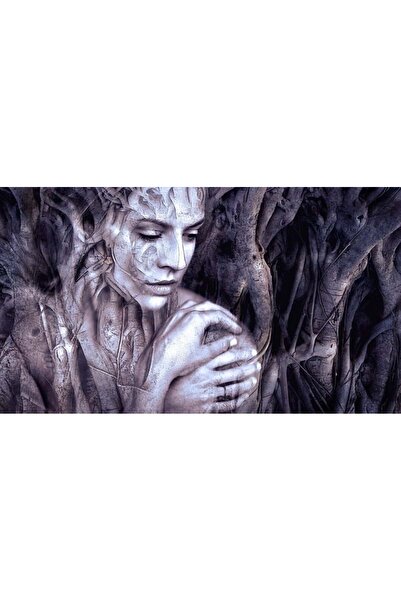 OEM Tablou decorativ, de perete, cu rama din lemn, 33cm x 24cm, cu flori2257