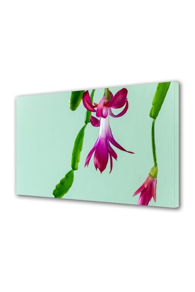 OEM Tablou decorativ, de perete, cu rama din lemn, 33cm x 24cm,cu flori1577