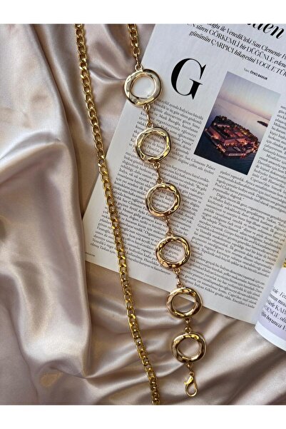 ila bags Lanț inel curea aurie