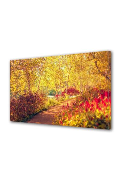 OEM Tablou decorativ, de perete, cu rama din lemn, 33cm x 24cm,cu flori2048