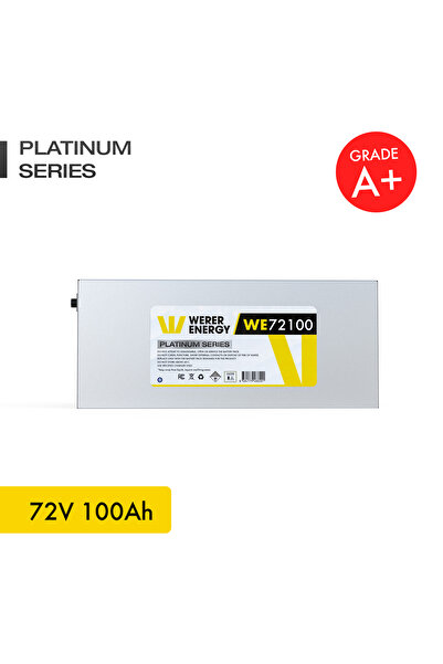 WERER ENERGY 72V 100Ah LiFePO4 Platinum Series Bluetooth'lu Lityum Demir Fosf...