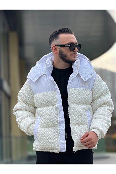 KINGAF ΑΝΔΡΙΚΟ ΠΟΥΦΕΡΜΕΝΟ ΜΠΟΥΦΑΝΙ K με κουκούλα ΠΛΕΚΤΟ