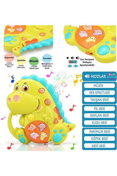 Brother Toys Hayvan Sesli Işıklı Müzikli Eğitici Çok Fonksiyonlu Bebek Ve Çoc...