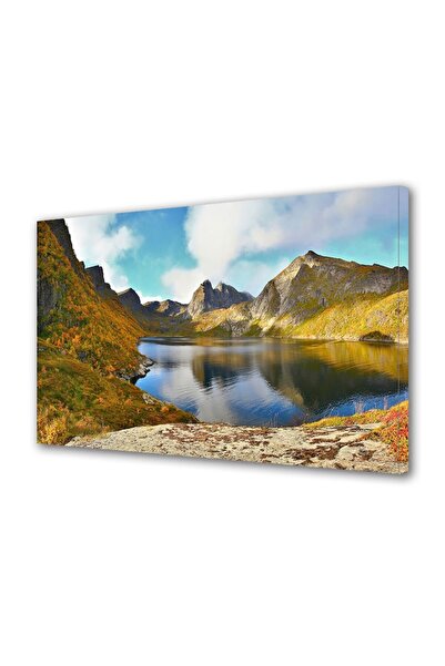 OEM Tablou decorativ, de perete, cu rama din lemn, 33cm x 24cm,cu flori1736