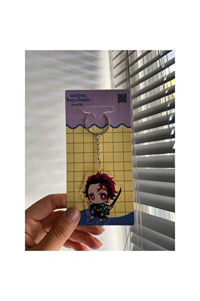 Wisevelya Demon Slayer Tanjiro Kamado Acrylic Anime Keychain