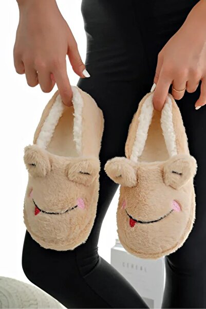 Jackers Women's Winter Slippers with Feathered Frog Figure Home Boots