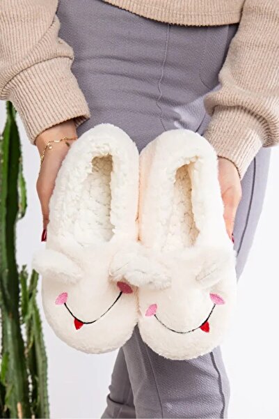 Jackers Women's Winter Slippers with Feathered Frog Figure Home Boots