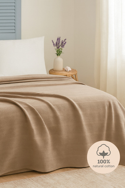 Evimcim 100% Cotton Double Pique Set Modern Pattern Natural Comfortable Design