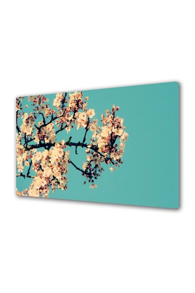 OEM Tablou decorativ, de perete, cu rama din lemn, 33cm x 24cm,cu flori1402