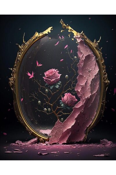 OEM Διακοσμητική επιτοίχια ζωγραφική με ξύλινο πλαίσιο, 33cm x 24cm, εικόνα 2338