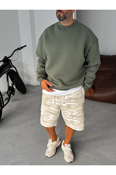 BYBASICMAN Khaki Basic Sweatshirt Jj-81