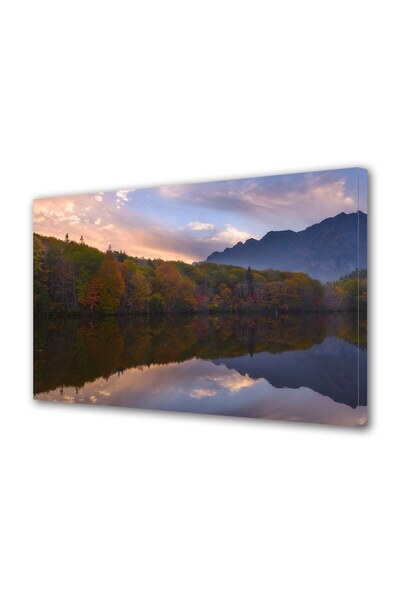 OEM Tablou decorativ, de perete, cu rama din lemn, 33cm x 24cm,cu flori2052