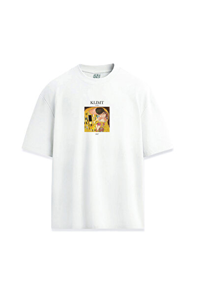 Darkia مجموعة الأعمال الفنية تي شيرت غوستاف كليمت "القبلة" للجنسين