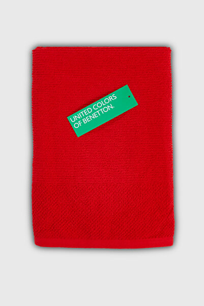 Benetton Home Bath Towel Hand Face Body Red 100% Cotton 50X90 cm Hand Towel