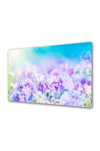 OEM Tablou decorativ, de perete, cu rama din lemn, 33cm x 24cm,cu flori1697