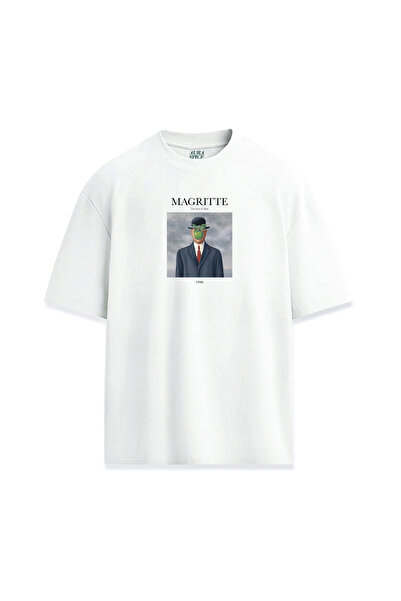 Darkia مجموعة أعمال فنية من تصميم ماغريت، تي شيرت للجنسين من سون أوف مان