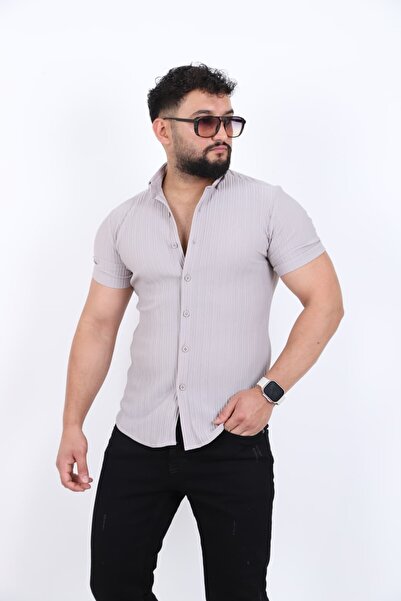 Blue Ant Slim Fit Ribbed Short Sleeve Shirt