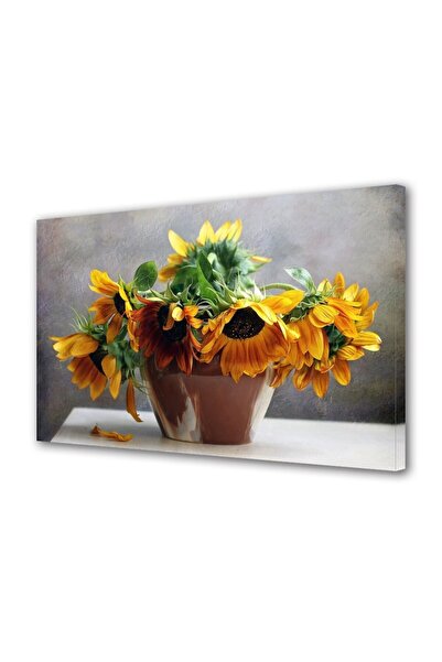 OEM Tablou decorativ, de perete, cu rama din lemn, 33cm x 24cm,cu flori1392