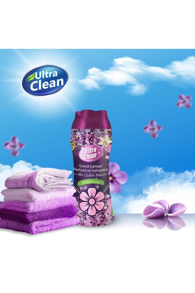 ultra clean granür çamaşır parfümü ve yumuşatıcı - mor çiçekler bahçesi - 275g