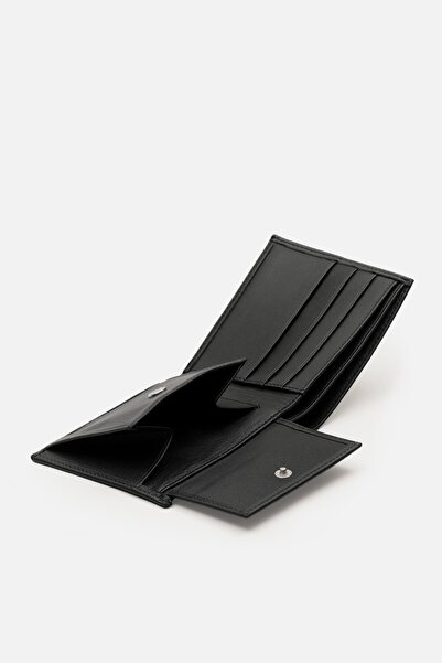 MAFİ Edge Unisex Khaki Genuine Leather Black Wallet