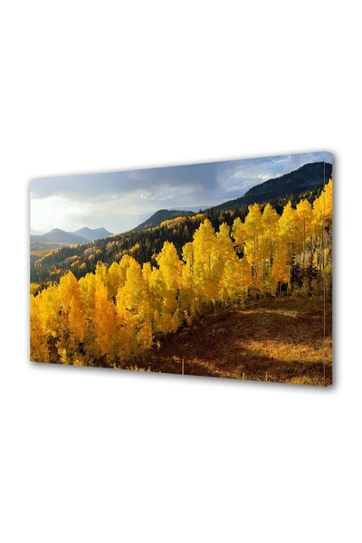 OEM Διακοσμητική επιτοίχια ζωγραφική με ξύλινο πλαίσιο, 33cm x 24cm, με λουλο...