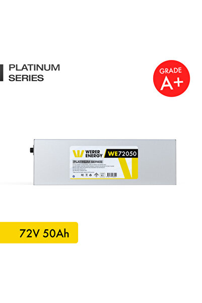 WERER ENERGY 72V 50Ah LiFePO4 Platinum Series Bluetooth'lu Lityum Demir Fosfat Akü