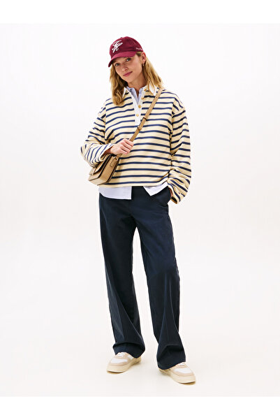 Tommy Hilfiger Th Sporty Cupsole Bej Kadın Sneaker