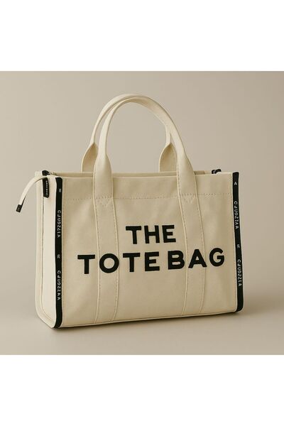 mıchael polo Ön Nakış Detaylı Kumaş Kadın El Kol Ve Omuz Çantası