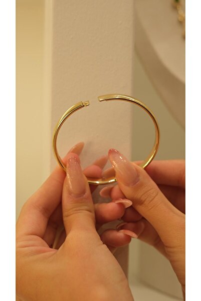 Jerie Gold 14K XP Bombeli Kelepçe Bileklik
