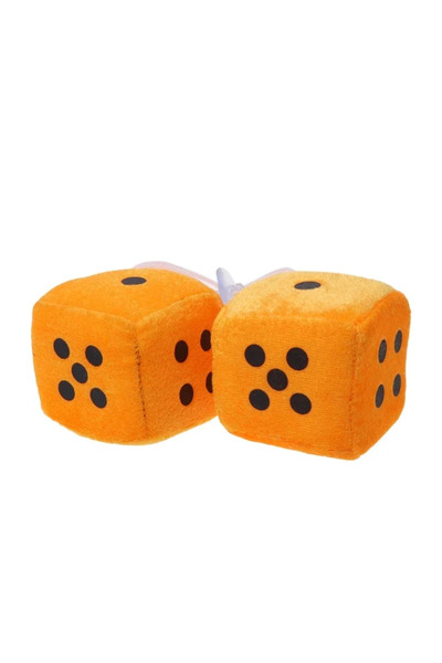 Choice4 DUTRIEUX Yellow 2pcs 2PCS Auto sSoft Fuzzy Dice Dots Rear View Mirror...