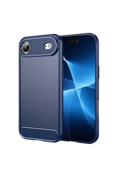 Techsuit Case for iPhone 17 Air - Carbon Silicone - Blue