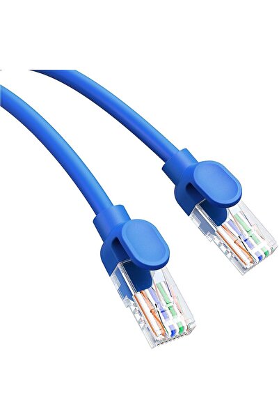 Stef's Cat Network Extension Cable Baseus, RJ45 to RJ45, Cat6, 1Gbps, Plug & Play, 50cm, Blue