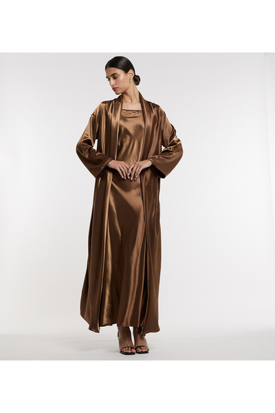 BCBG BROWN-WOMEN-WOVEN DRESS