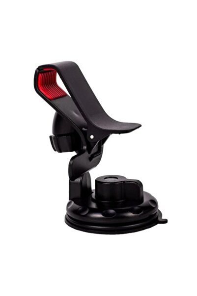 Bibilel Suport telefon auto cu clemă și ventuză, rotație 360 ​​de grade, negr...