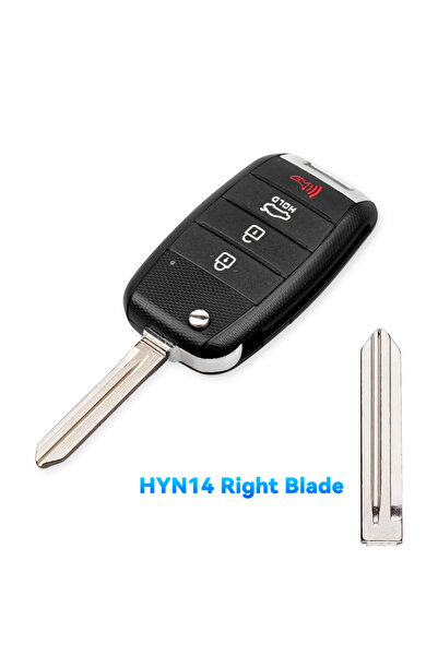 Choice1 غطاء مفتاح السيارة القابل للطي 4BT HYN14R Blade KEYYOU 2/3/4BT لسيارا...