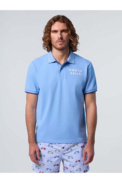 North Sails Polo Yaka Baskılı Pamuklu Tişört