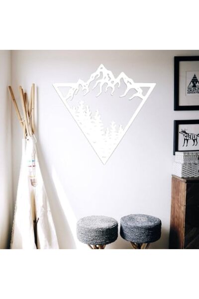 Slasa لوحة فنية جدارية مزخرفة من تصميم سلاسا، 22 × 22 بوصة، أكريليك أبيض غير لامع