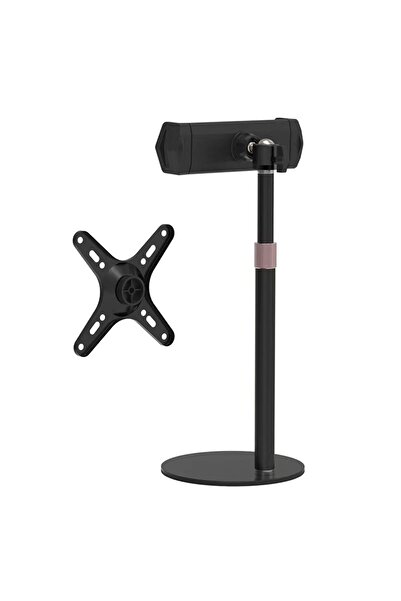 choice2 2 in 1 black Kimdoole Portable Monitor Stand Height Adjustable Vesa Monitor Tablet Stand Free Standi