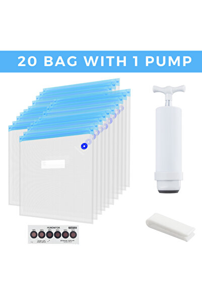 Choice1 20 bag -1 pump 3D Printer Filament Storage Bag PLA Filament Vacuum Bag Dryer Safekeep Humidity Resis