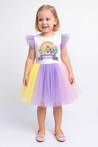 arya kostüm çocuk kostüm Labubu Elbise 3-10 Yaş Kız Çocuk Kostüm Parti ve Doğ...