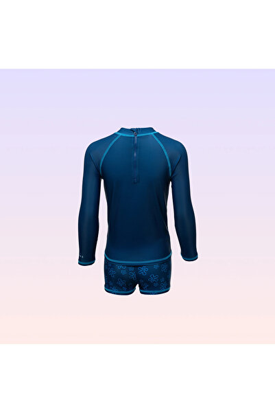 NİCKELODEON Sünger Bob Kare Pantolon Lacivert Uzun Kollu Erkek Çocuk Mayo Takımı 11-12 Yaş