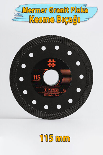 Badem10 Dekton Testere Mermer Granit Fayans Seramik kesme testeresi 115 mm Elmas Kesim Kesici Diski Siyah